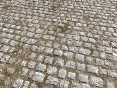 Cobblestone Road 8 PBR Texture