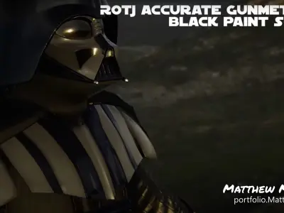  Screen Accurate RotJ Darth Vader VR Avatar Low-poly 3D model