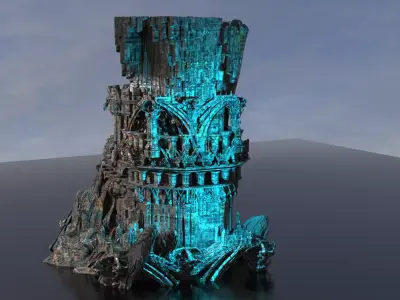Sargon Great central labyrinth 3D model
