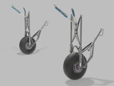  DC-3 Main Landing Gear and Propeller SC 
