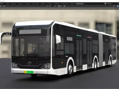 YUTONG U18 bus 3D model
