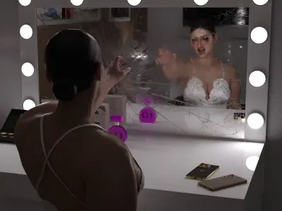 Free Modern Dressing Tables for DAZ3D Free 3D model