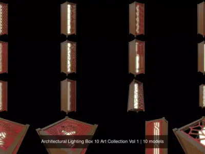 Architectural Lighting Box 10 Art Collection Vol 1 3D Model Pack