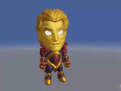 Adam Warlock   Comic Character   Chibi SD version 3D model