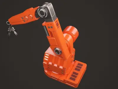 Futuristic Robotic Arm 3D model