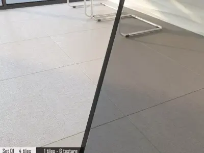 Ariana Canvas Set 3D model