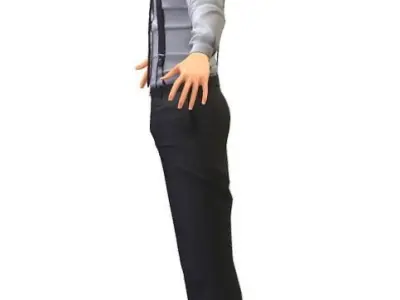 Cartoon High Poly Subdivision Avatar 006 3D Model Low-poly 3D model