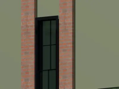 matte black windows Free low-poly 3D model