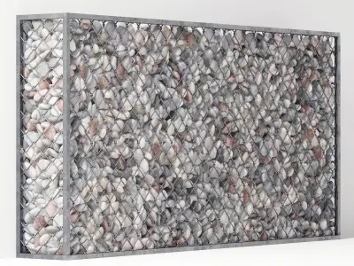 Gabion pebble low n6 3D model