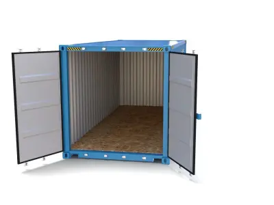 20ft Shipping Container Hanjin 3D model