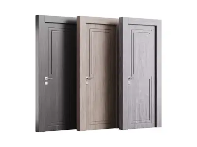 Modern entrance door 14 3D model