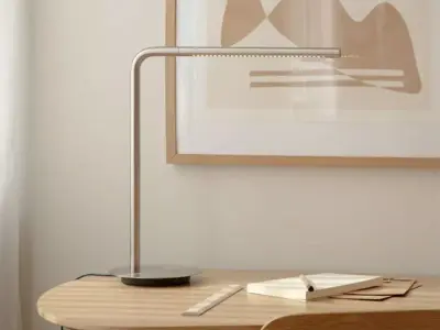 Minimalist Metal Office Desk Lamp  Low-poly 3D model
