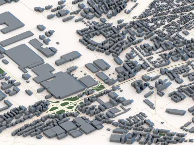 Craiova City Romania 3D model