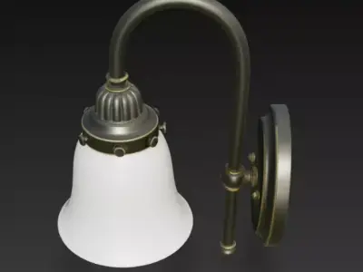Vintage Wall Sconce Lamp 3D Model 3D model