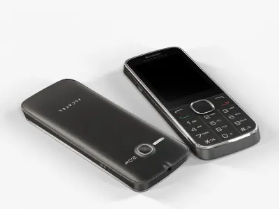 Alcatel One Touch 2005 Anthracite Low-poly 3D model