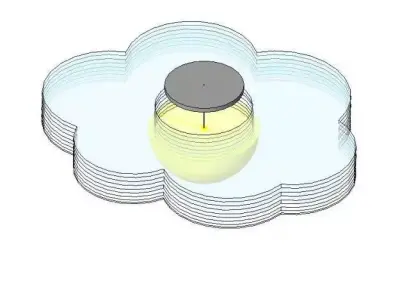 Cloud Light Fixture Free 3D model
