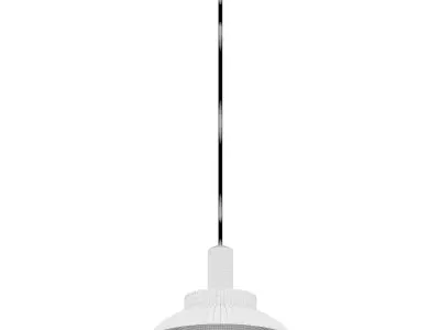 Chandelier Side Black  Gold 3D model