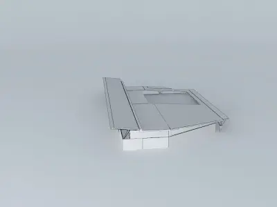 Terminal stainless steel door frame Free 3D model