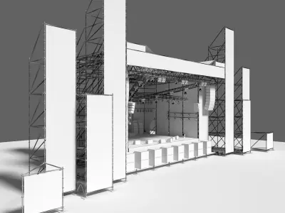 Stage 2 concert - concert 3D model