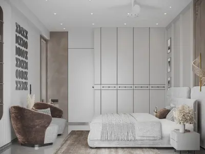 Bedroom interior scene  3D model