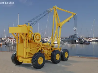  Emergency Heavy Lift Crane Yellow 