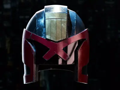 Judge Dredd Helmet 3D model