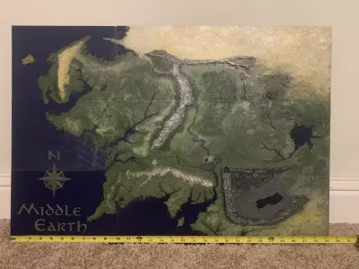 3D Map of Middle Earth 3D print model