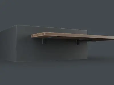Modern Outdoor Bench 114 PBR Game Ready Low-poly 3D model