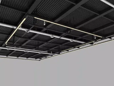 Ceiling Ventilation Pipes 20 3D model