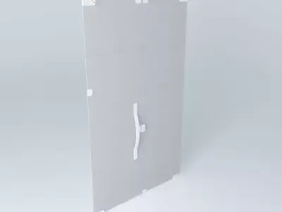 Glass door fixed Free 3D model