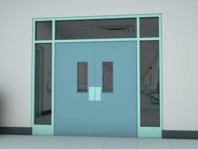 Hospital Hallway 3 MAX 3D model