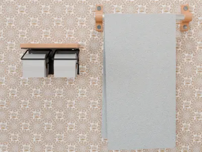 Simple restroom 3D model