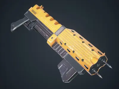 Sci Fi Gun Spark Low-poly 3D model