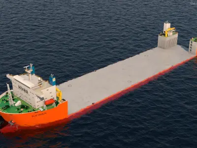  Blue Marlin Heavy Lift Vessel Rigged 