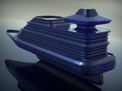 Futuristic Ship  3D model