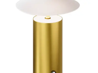 Zara Home table lamp with paper shade 3D model