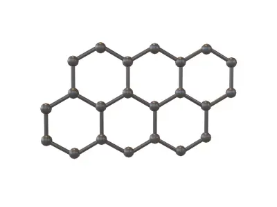 Graphene v1 001 Low-poly 3D model
