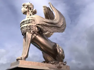 Giza Sphinx collection 3D model