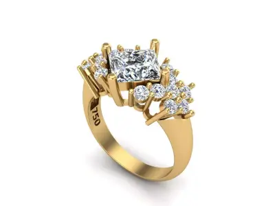 Jewelry ring 403 3D print model