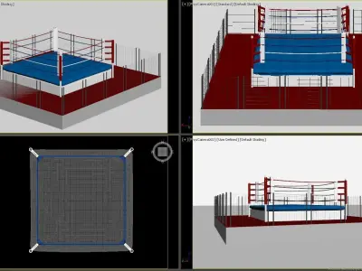 Boxing Ring Low-poly 3D model