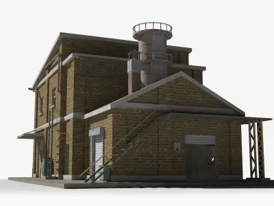 Factory xx28 Low-poly 3D model purchase