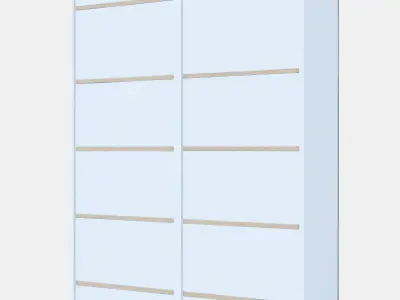 BESTA Storage combination with doors 36 Low-poly 3D model
