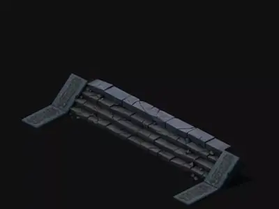 Game Underground - palace - the ground 02 3D model