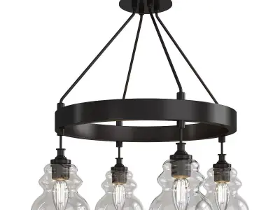 George Chandelier Low-poly 3D model