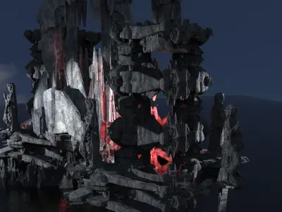 Dimensions shift towers Kit bash 2  3D model