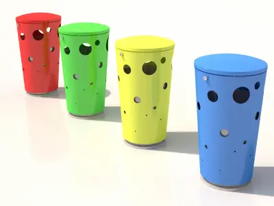 MMCite Swiss Bin Trash Can 3D model