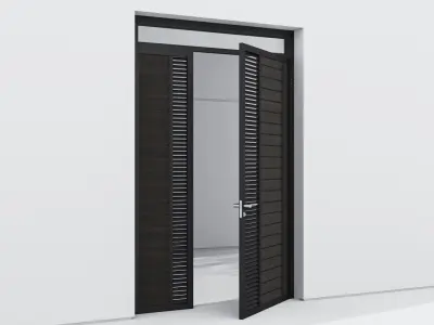 Aluminium door 76 3D model