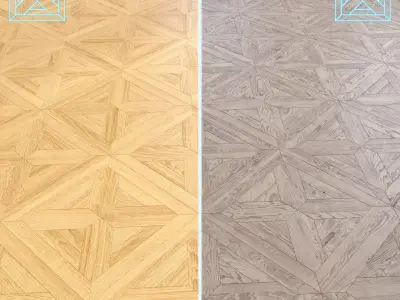 Parquet - Laminate - Wooden floor 2 in 1 Low-poly 3D model 148