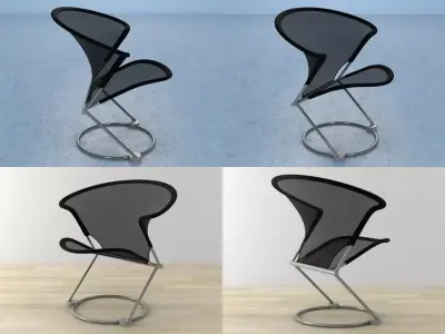 N C 811-1 four different chairs 3D model