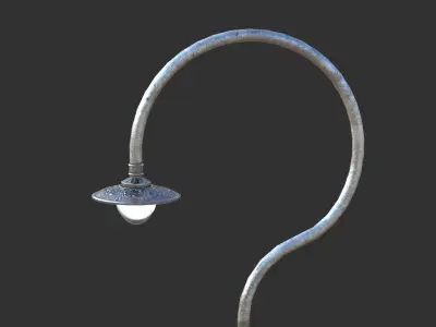 Street Lamp Low-poly 3D model